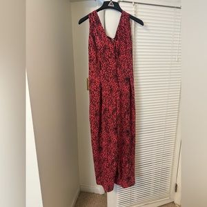 ASOS Wide Leg Animal Print Jumpsuit